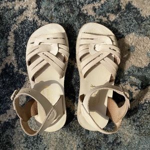 Sun San saltwater sandals white size 12